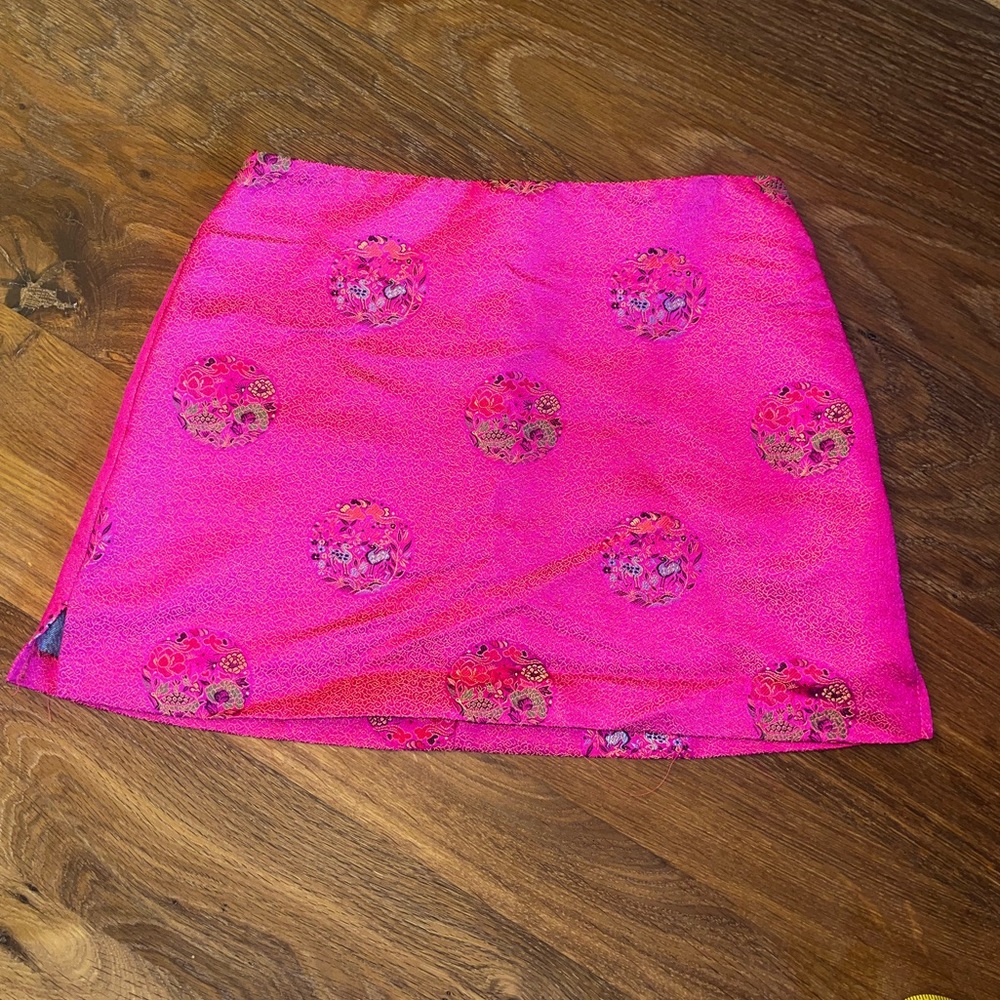 Y2K mini Asian brocade  fabric